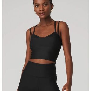 Alo airlift double check bra tank black xs